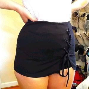 Lace Up Booty Skort